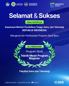 Universitas Samudra Buka Program Studi Magister Teknik Mesin